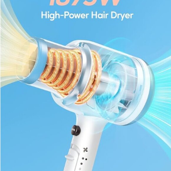 Wavytalk White Professional Hair Dryer 1875W - Picture 4 of 7